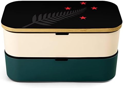Novi Zeland Maori paprat zastavu ručak kontejner 2 slaganje Moderan B-en-To kutija sa viljuškom