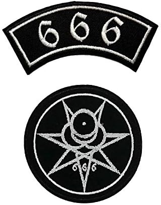 Slatka patch witch vrag 666 izvezeno gvožđe na patch-u šešir