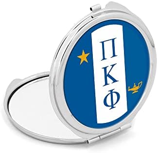 grčki život.store Pi Kappa Phi bratstvo kompaktni kozmetički dvostruki džep za šminkanje okruglo prijenosno