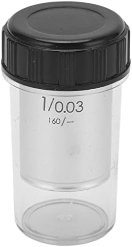 Shanrya mikroskop objektiv, RMS nit 20.2 mm 0.03 mm otvor blende 1x Akromatsko sočivo Opšte za biološki
