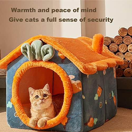 GOLBD slatka kuća za mačke za kućne ljubimce , krevet za mačke iz crtanog filma, zatvoreni krevet