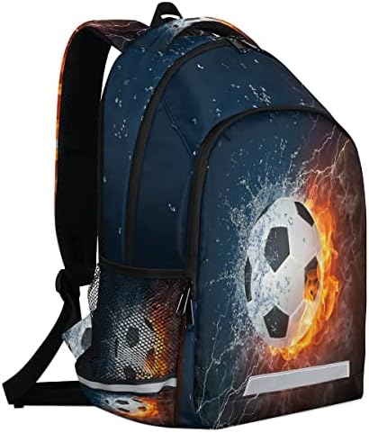 Ruksači za nogometne vatre za dečake devojke za laptop ruksak backpack školski ruksak za knjige sa pretinac za
