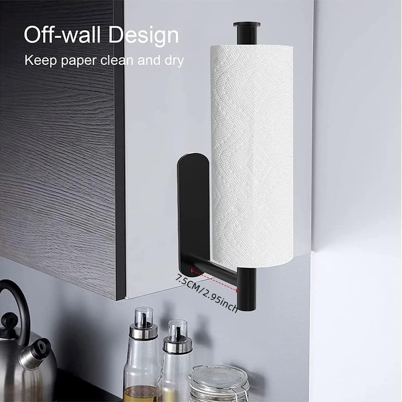 Držač za toaletni papir Moderni okrugli nosači rolaca Zidni nosač, toaletni papir MATTE crni, WC
