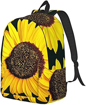 Moliae Bloom Suncokret Pinrt Platno ruksak za muškarce, ruksak za žene, laptop, izdržljiv ranac, studentski