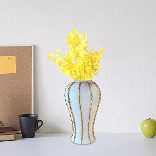 Tradicionalni porculanska đumbir Jar Dekoracija s poklopcem Organizator Keramičke vaze za spremnik, aranžman cvijeća, kućni stol
