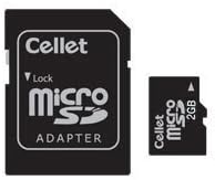 Cellet 2GB MicroSD za Canon HFM301RFD video kameru prilagođenu fleš memoriju, prenos velike brzine, plug and play, sa SD adapterom pune veličine.