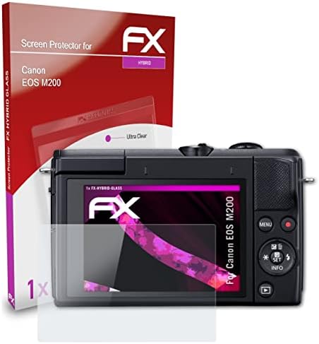 ATFolix plastični stakleni zaštitni film Kompatibilan sa Canon EOS M200 Stakleni zaštitnika, 9h hibridni