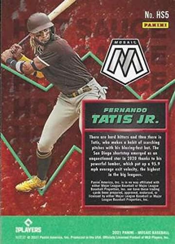 2021 Panini mozaik Hot sos 5 Fernando Tatis Jr. San Diego Padres Official MLB PA Baseball kartica