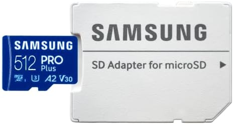 Samsung 512GB Pro Plus MicroSDXC memorijska kartica za Samsung Galaxy telefon Napomena 20 Ultra, Napomena 10+,