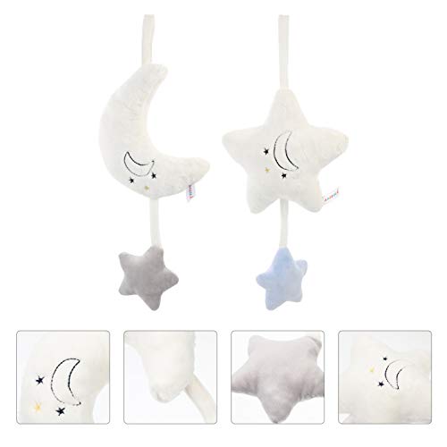 Toddmomij plišane igračke 6pcsstroller ukrasi bijeli crtani viseći za krevet Ster plišani privjesci lijepi scrump