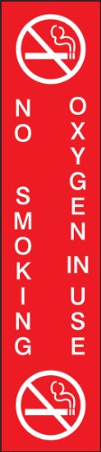 Accufform Ne pušenje - kisik u upotrebi magnetski vinil Znak za njegu pacijenata, 9 x 2, MGS131