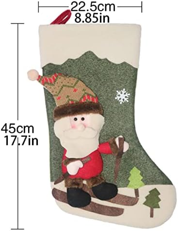 Božićni ukrasi za vijence Santa Privjesci Božićne čarape poklon torbe božićne ukrase božićne torbe