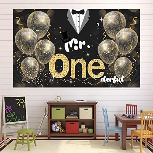 Boys 1st Birthday Party Decoration Mr. Onederful Party Supplies Boy 1st Birthday Backdrop Backdrop photo Banner