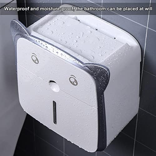 Runlaikeji toaletni papir sa ostavom, PP plastična kupaonica WC držač papira, držač za toaletni papir,