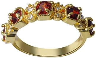 2023 Novi angažirani kamen zircon svijetli modni nakit za žene za žene crveni prsten nakit moli