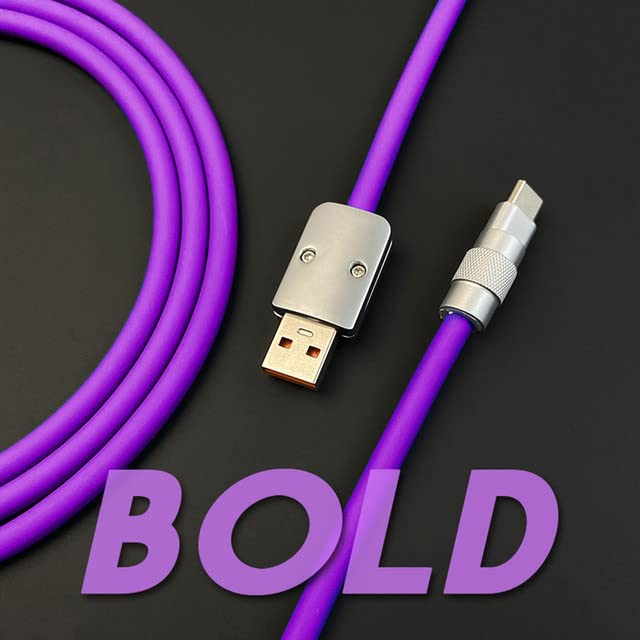 Bucmast 2.0 Izdržljiv kabl za brzo punjenje USB tip-c- do tipa-c kablovi ultra debeli silikonski kabel za mobitele, Android uređaje i više, bijelih, IP do tipa-c, 3,3 ft