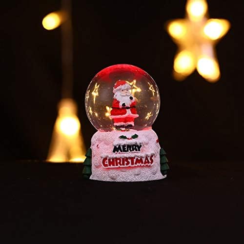 WPYYI Božić svjetlo Kristalna lopta Santa Claus staklena lopta sto sa Badnje veče poklon za djecu Home