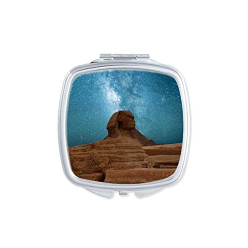 Plavo Nebo Crvena Zemlja Mumija Art Deco Poklon Modno Ogledalo Prijenosni Kompaktni Džepni Makeup