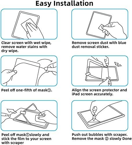 Tukellen papir zaštitnik ekrana za iPad pro 12.9 inčni pisanje crtež izgleda kao papir protiv odsjaja ogrebotina