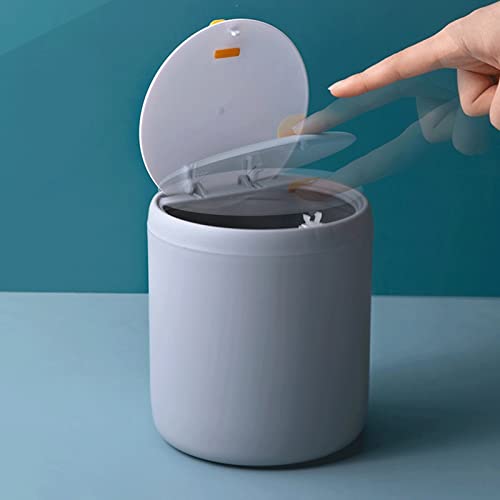 Allmro Mali smeće može se desktop smeće može mini preša Creative Nova poklopac bombe kabine za smeće jednostavna kozmetička košara tkiva