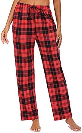 Harem hlače za žene Yoga ženske Casual udobne karirane printove pidžame široke nogavice duge yoga hlače