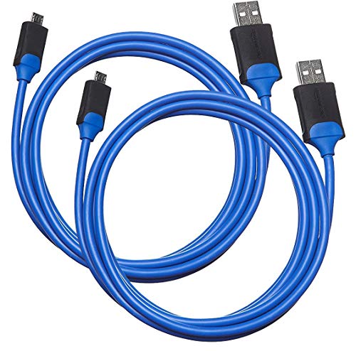Basics PlayStation 4 CONTROLLER kabel za punjenje - pakovanje od 2, 6 stopa, plavo