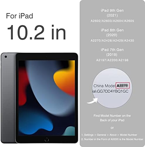 IPad 10.2 Slučaj 9. GEN-a, iPad 8. GEN futrola, iPad 7. GEN futrola, automatsko buđenje / spavanje,