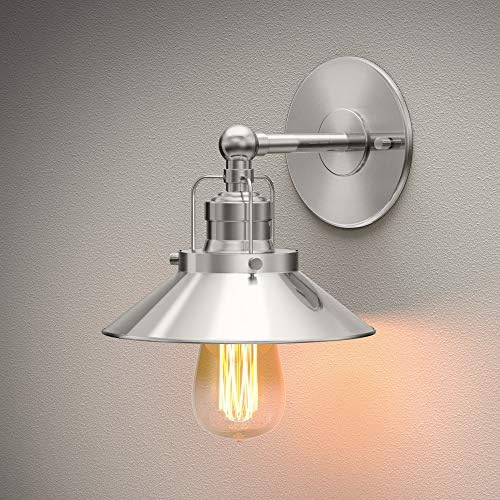 Gatco 1723 Moderna Seoska Kuća Retro Dvostruka Metalna Sconce, Brušeni Mesing