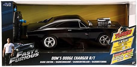 Jada igračke brze i žestoki 1:16 1970 Dodge Charger RT daljinski upravljač Automobili 2,4 GHz crno,