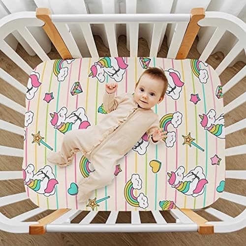 Umiriko jednorog Rainbow Pack Sladoled P Pakovanje NYERY BABY Play Playard listovi, mini lim za