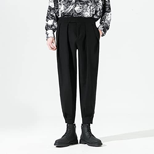 Miashui pantalone sa rastezljivim strukom pantalone Paste muške boje deveto Drape odelo čvrste prolećne pantalone Casual muške pantalone Chinos