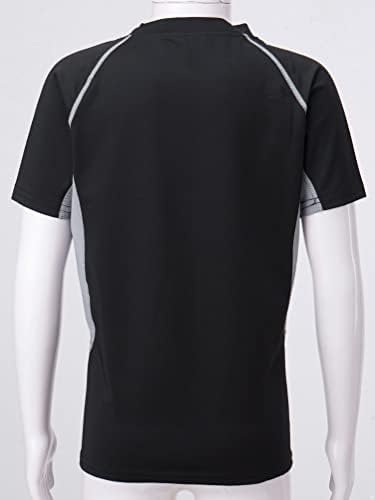 INCZOY Boy's Performanse Brze suhi sportovi majice Prozračna atletska košulja za košarkaški nogometni