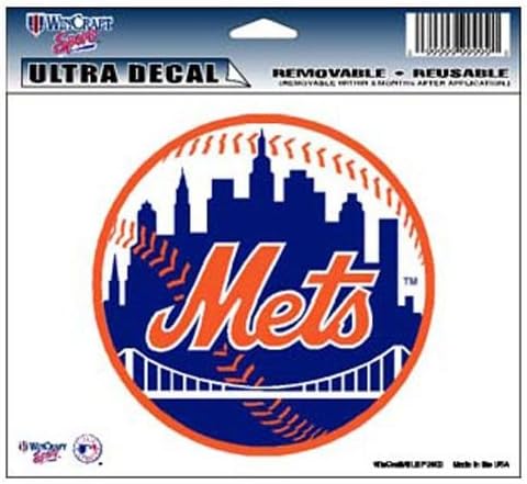 WinCraft MLB New York Mets 14424031 višenamjenski boji naljepnica, 5 x 6& 34;