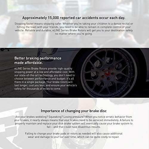 R1 Concepts Prednja kočnice i rotori Komplet | Prednji kočni jastučići | Rotori i jastučići kočnice