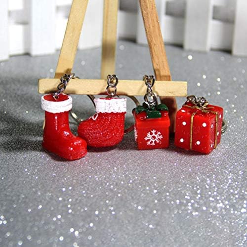 5pcs božićni lanci za ključeve poklon zabava ključni privjesak ukras Prezentacija Key prstenovi dekor za banketske proslave favorizira