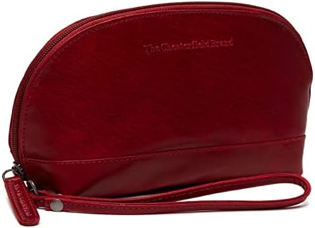 Chesterfield brend kozmetička torba Torino za žene, izrađene od kože i elegantne za putovanja, crvena kozmetička