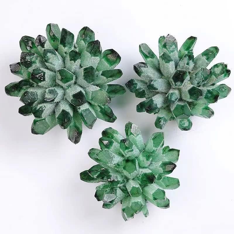 Raldmov prirodni zeleni zeleni kristalni klaster Ghost Cluster Clean Crystalis Pokloni uzoru