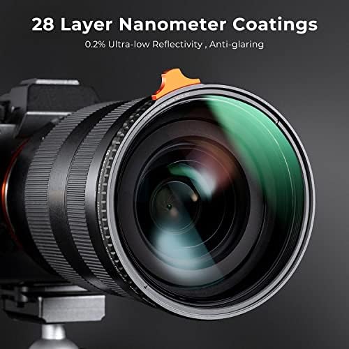 K&F Concept 55mm Filter za sočiva sa promenljivom bojom ND2-32 ND, Filter podesive neutralne gustine sa 28