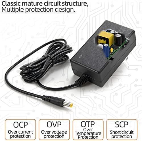 ANTOBLE Adapter kabl za napajanje za Crosley Cruiser prijenosni gramofon Cr8005a CR8005A-BK CR8005A-TU CR8005C CR89 CR221 zamjenjuje RHD35-0900400 klasa 2 AC punjač 9V DC napajanje 6.5 ft kabl