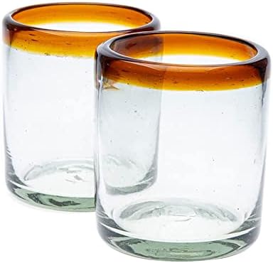 Mezcal za život ručno puhane naočare za čaše, savršene za dekoraciju stola i zabave za piće i pijuckanje