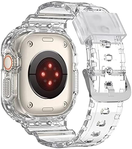 BneGuv silikonski glacier + futrola za Apple Watch Strap 8 ultra 49mm iwatch serije 8 ultra 49 mm sportski