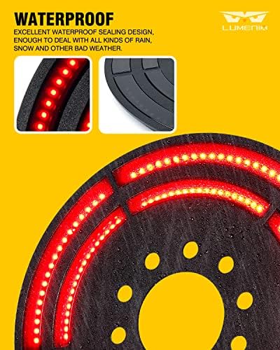 LUMENIX rezervna guma kočiono svjetlo 3. svjetla za zadnji točak dvoredna LED treća Stop lampa kompatibilna sa Jeep Wrangler 2007-2018 JK JKU, utikač & Igrati