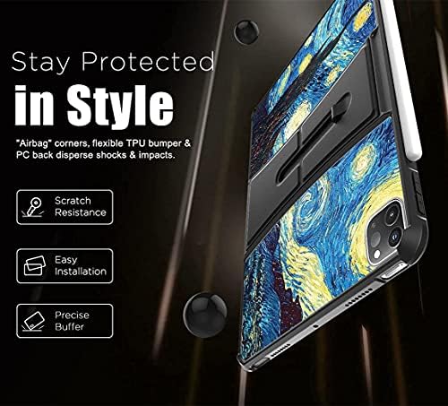 Slučaj Kaijia za Apple 11-inčni iPad Pro 3. / 2. / 1st Gen i Air 10,9 inča 4th 2020 sa uštedom, slikarskim zaštitnim poklopcem 11 / 10,9IN