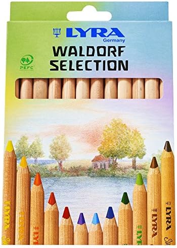 Lyra Waldorf izbor gigant trouglasti boji olovka, Unlacquered, 6.25 milimetar jezgra, razne boje,
