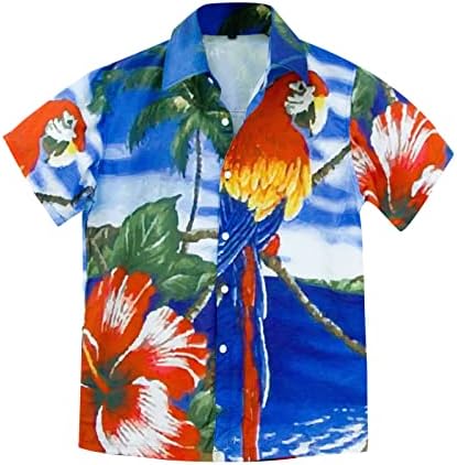 2023 Nova muška majica kratkih rukava Tropsko print casual gumb dolje Aloha košulja Muške prevelike tee