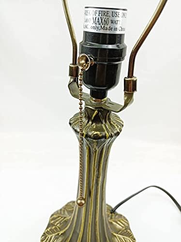 Tiffany držač lampe, baza lampe, Antikni mesing, legura, utičnica lampe sa 1 patentnim zatvaračem,žica