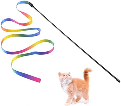 Hongfengye Dvostrana linija vrpce zadirkivanje Cat Stick Toy hvatač zadirkivanje palice igračka zadovoljava