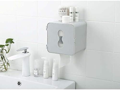 FXBZA toaletni držač papira Raspršivač papira Zidni montiranje samoljepljivo Vodootporno izdržljivo za kupatilo na zidnom hotelu Kuhinja-siva