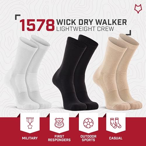 Fox River Wickie suho šetač ženske atletske čarape za posadu lagane kabine za žene za žene sa vlagom Wicking