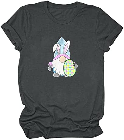 Žene Ležerne majice Smiješno uskršnja grafička majica Labavi kratkih rukava Tees Ters TEEEN